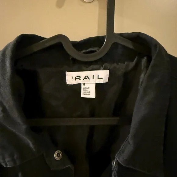Rails Medium Black Zip/Snap Shirt Jacket - Picture 3 of 3